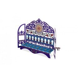 Dorit Judaica Window Menorah Decorative Pomegran... | Hanukkah Menorah