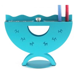 Shraga Landesman Aluminum Curved Hanukkah Menora... | Hanukkah Menorah