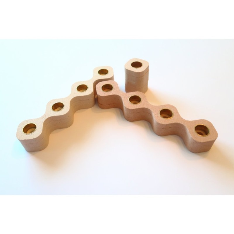 Graciela Noemi Handcrafted Chanukah Menorah Wave... | Hanukkah Menorah