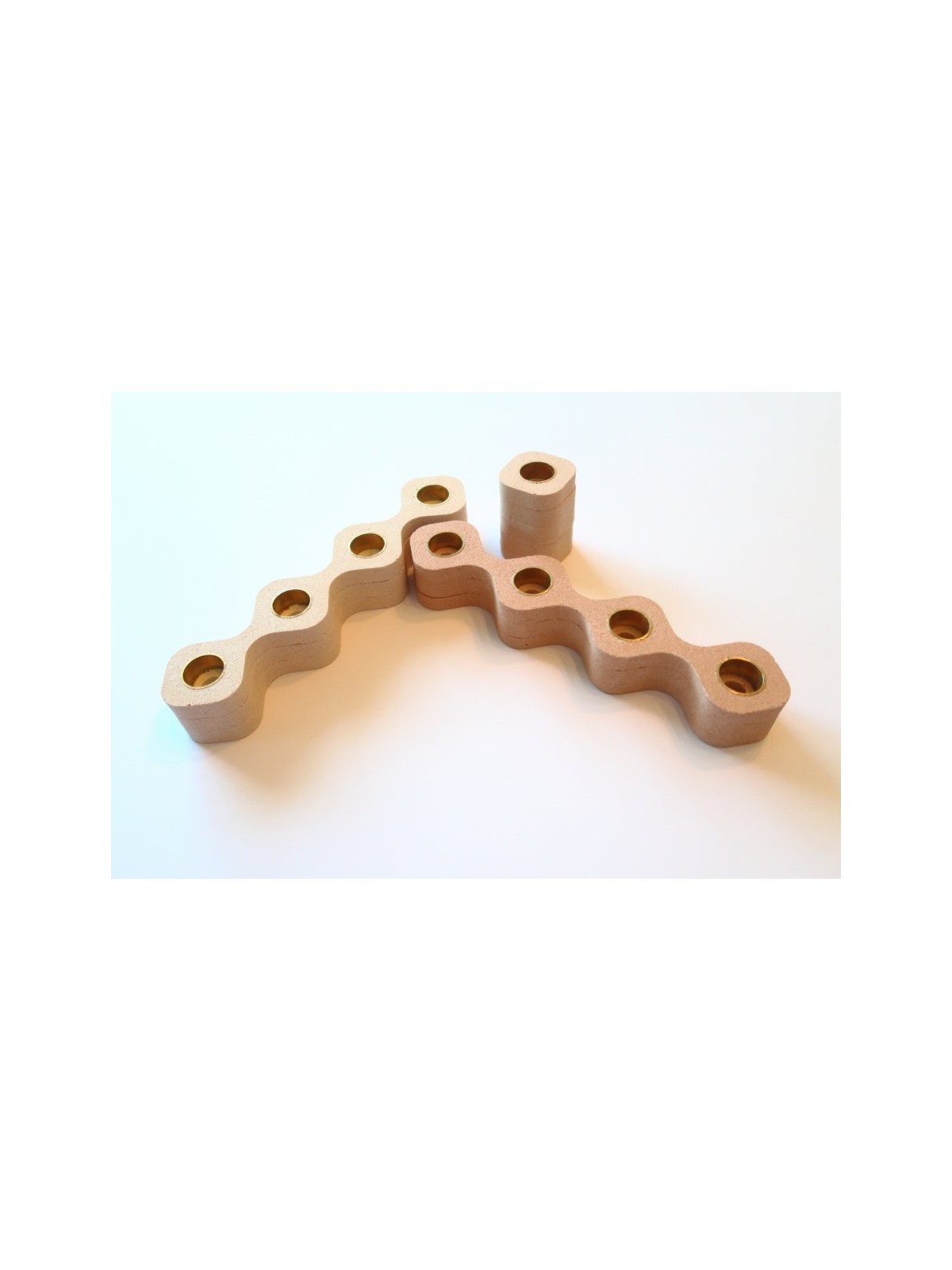 Graciela Noemi Handcrafted Chanukah Menorah Wave... | Hanukkah Menorah