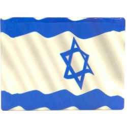 Aimant en céramique Drapeau bleu et blanc d'Israël | Aimants juifs