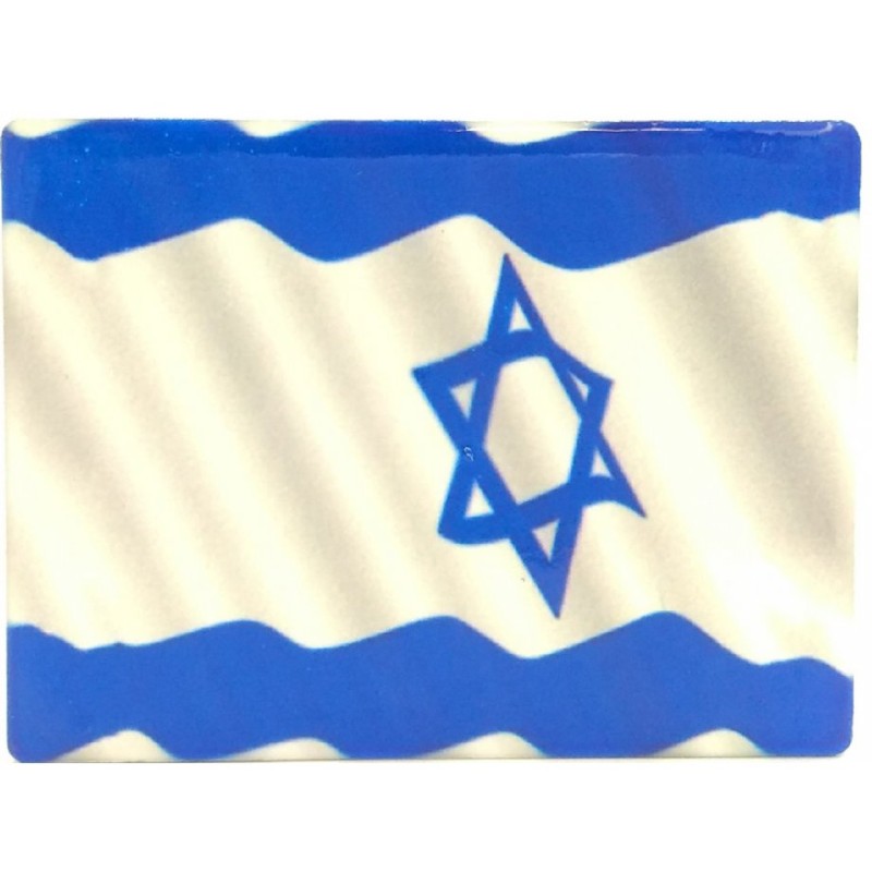Ceramic Magnet Blue and White Flag of Israel | Jewish Magnets