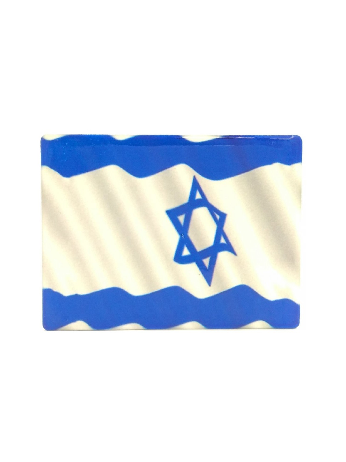 Ceramic Magnet Blue and White Flag of Israel | Jewish Magnets