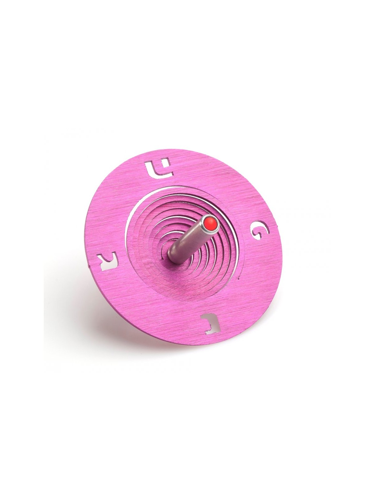 Adi Sidler Spiral Coil Chanukah Dreidel Brushed Aluminum... | Dreidels