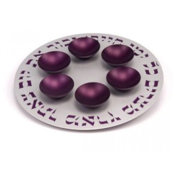 Agayof Exclusive Anodized Aluminum Seder Plate with ... | Seder Plates
