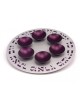 Agayof Exclusive Anodized Aluminum Seder Plate with ... | Seder Plates