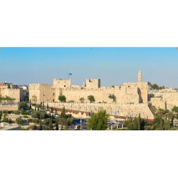 פנורמי ירושלים חומות העיר העתיקה סוכה שרים... | קישוטי סוכה
