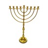 Extra Large Antique Gold Chanukah Menorah Tradit... | Hanukkah Menorah