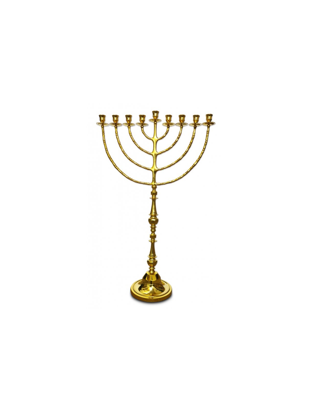 Extra Large Antique Gold Chanukah Menorah Tradit... | Hanukkah Menorah