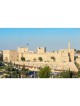 Panoramic Jerusalem Old City Walls Sukkah Sing... | Sukkah Decorations
