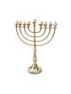 Extra Large Gold Color Chanukah Menorah with Dec... | Hanukkah Menorah