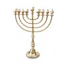 Extra Large Gold Color Chanukah Menorah with Dec... | Hanukkah Menorah