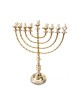 Extra Large Gold Color Chanukah Menorah with Dec... | Hanukkah Menorah