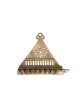 Triangular Replica Menorah Israel Museum Products | Hanukkah Menorah