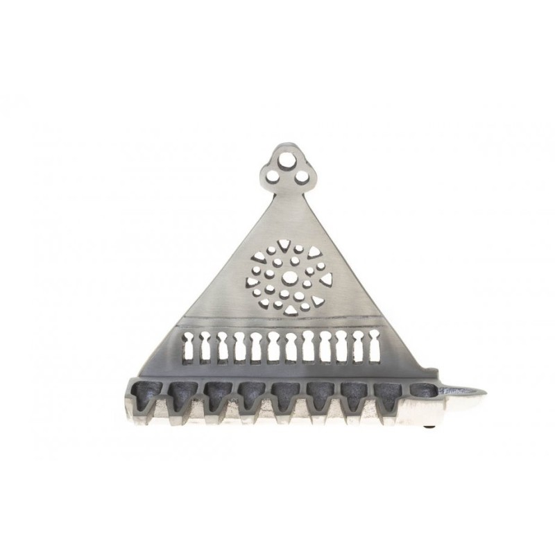 Triangle Menorah Replica Israel Museum Products | Hanukkah Menorah