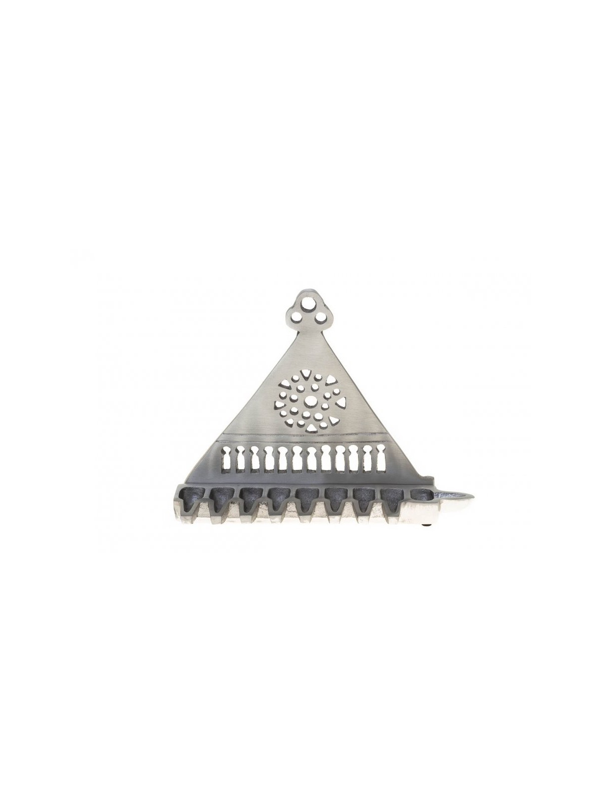 Triangle Menorah Replica Israel Museum Products | Hanukkah Menorah
