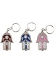 Porte-clés Hamsa coloré Mazal en hébreu avec Fi... | Porte-clés Judaica
