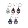 Colorful Hamsa Keychain Mazak Mazal in Hebrew w... | Judaica Keychains