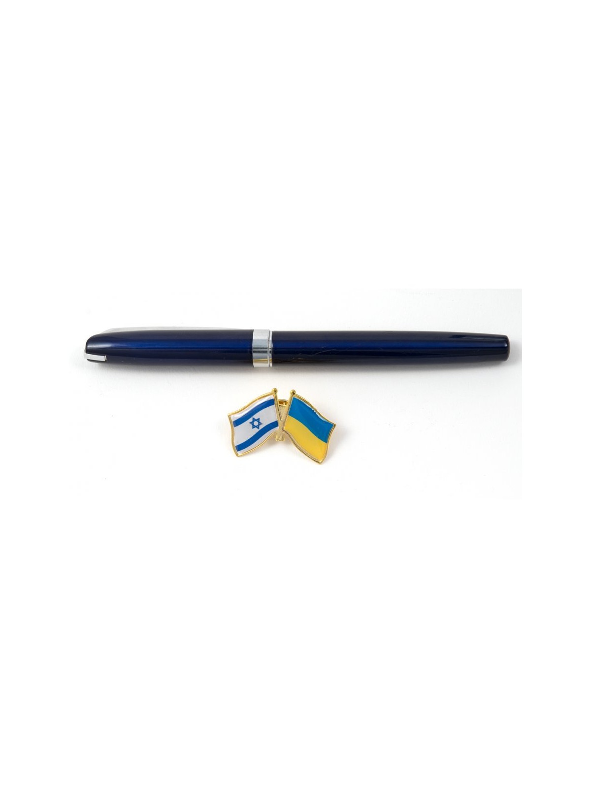 Épinglette des drapeaux d’Israël et de l’Ukraine | Épinglettes