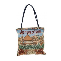 Colorfully Embroidered Tote Bag with Jeru... | Jewish Gift from Israel