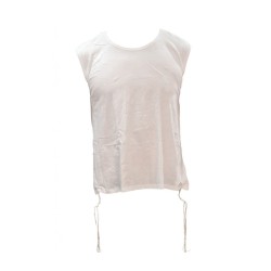 Maillot de corps blanc sans manches pour enfants avec Tzitzit | Vêtements pour enfants