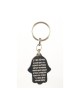 Hamsa Keychain with Fish Horseshoe and Hebrew C... | Judaica Keychains