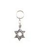 Classic Silver Star of David Keychain Pewter | Judaica Keychains