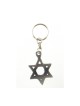 Classic Silver Star of David Keychain Pewter | Judaica Keychains