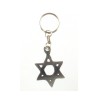 Classic Silver Star of David Keychain Pewter | Judaica Keychains