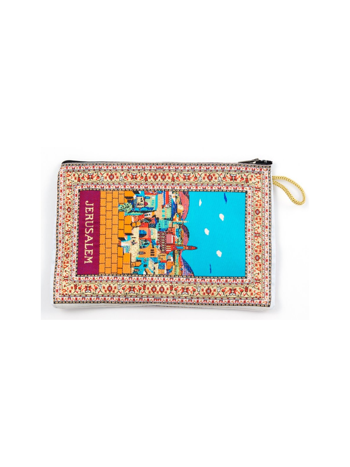 Embroidered Fabric Purse Colorful Jerusal... | Jewish Gift from Israel