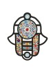 Dorit Judaica Hamsa Wall Hanging in Stained Glass Art... | Hamsa Hands