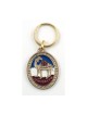 Oval Gold Keychain Camel Image with Jerusalem i... | Judaica Keychains