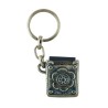 Keychain Holding Book of Psalms Tehilim Flower ... | Judaica Keychains