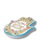 Textured Ceramic Hamsa Magnet Shalom with Dove of ... | Jewish Magnets