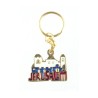 Colorful Metal Keychain Jerusalem Image | Judaica Keychains