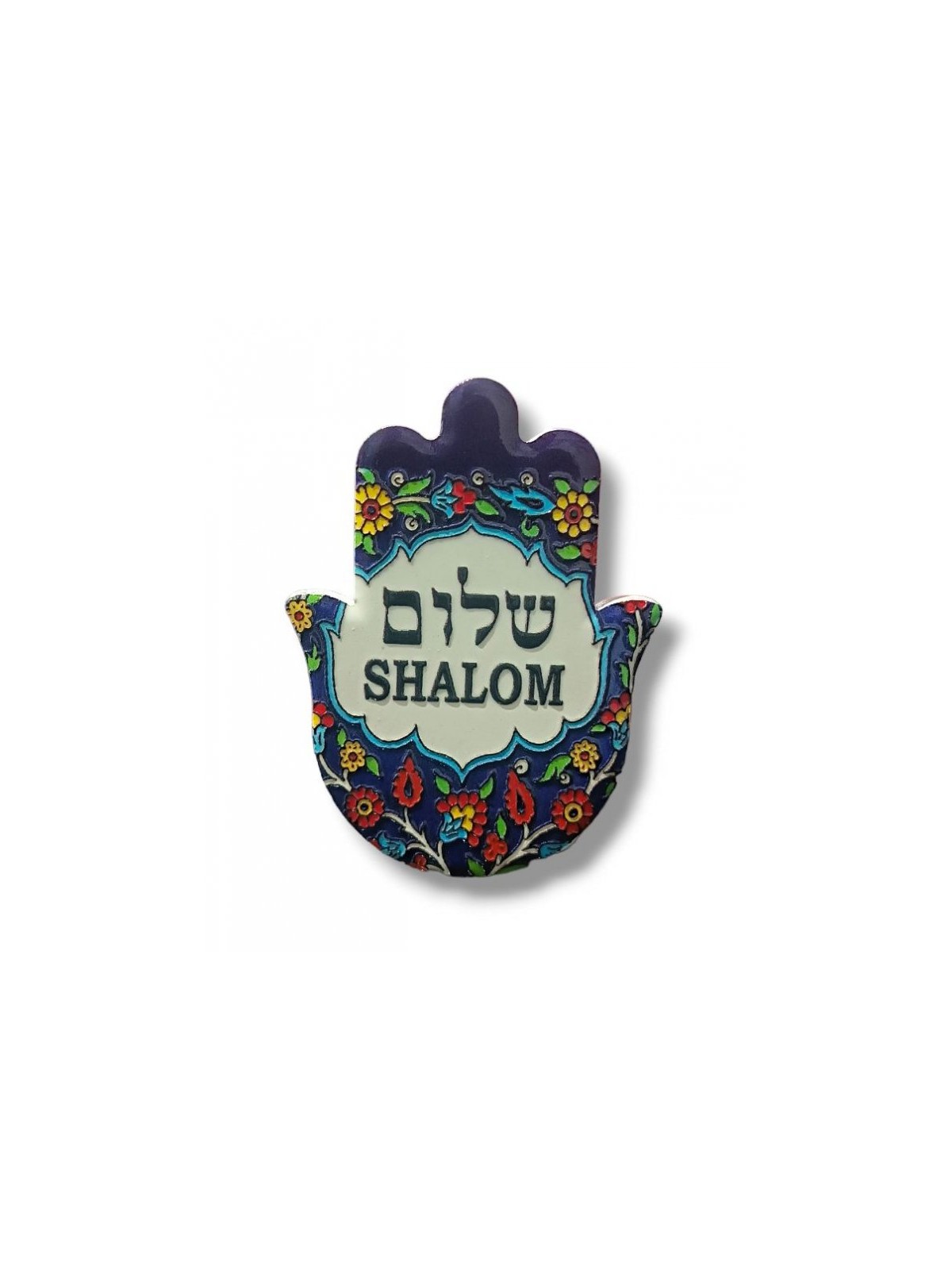 Textured Ceramic Hamsa Magnet Armenian Design %96 ... | Jewish Magnets