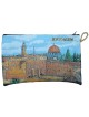 Jerusalem Zippered Fabric Purse Gleaming ... | Jewish Gift from Israel