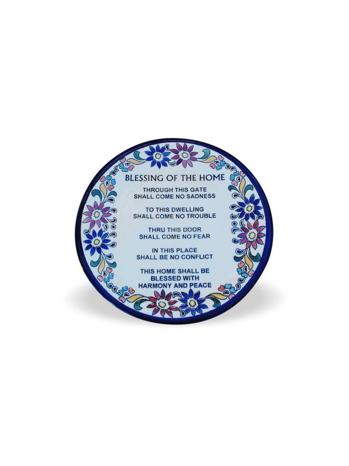 Ceramic Wall Plaque Armenian Floral Design Home Blessin... | Blessings