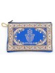Sac à main en tissu brodé Hamsa bleu avec... | Cadeau juif d'Israël