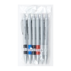 Ensemble souvenir de six stylos colorés inscrits I L... | Stylos israéliens