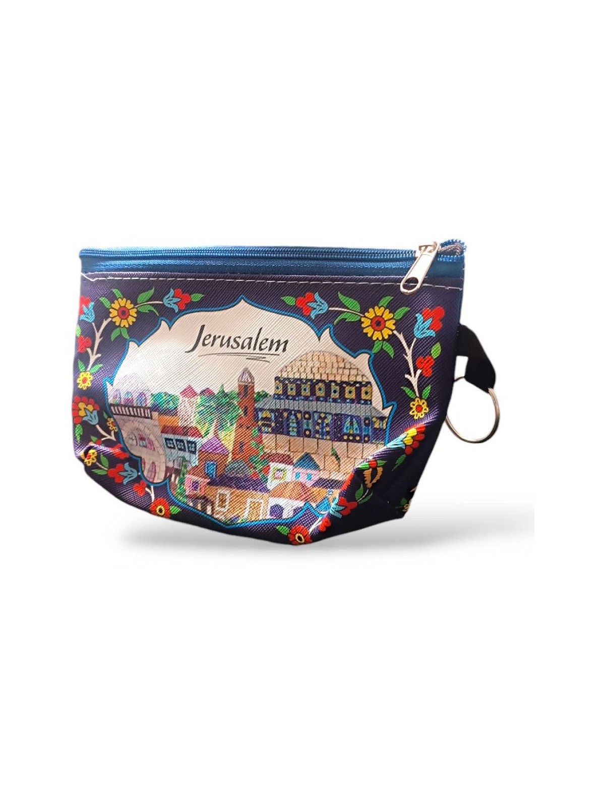 Colorful Polyester Change Purse %96 Jerus... | Jewish Gift from Israel