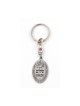 Dog Tag Key Ring Framed Dove of Peace with %93S... | Judaica Keychains