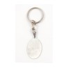 Dog Tag Key Ring Framed Dove of Peace with %93S... | Judaica Keychains