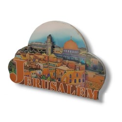 Colorful Cut Out Magnet Wood and Epoxy %96 Golden ... | Jewish Magnets