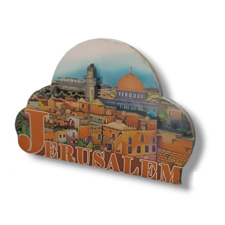 Colorful Cut Out Magnet Wood and Epoxy %96 Golden ... | Jewish Magnets