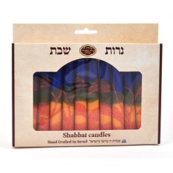Bougies décoratives faites à la main de Shabbat de Galilée Rouge O... | Bougies de sabbat