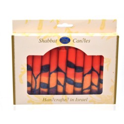 Decorative Handmade Galilee Shabbat Candles Red O... | Sabbath Candles