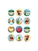 Colorful Childrens Stickers Sukkot Mitzvot and A... | Judaica Stickers