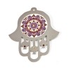 Dorit Judaica Purple Stainless Steel Wall Hamsa Home ... | Hamsa Hands
