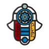 Dorit Judaica Modern Wall Hamsa in Stained Glass Art ... | Hamsa Hands